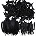 Feather for Crafts,250 Pcs Coloured Feather Striking Feathers for DIY Dream Catchers Natural Crafts Feathers for Wedding/Party/Decorations(3 Sizes) (Black)