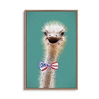 Framed Canvas Wall Art Cute Alpaca Canvas Prints Home Artwork Decoration for Living Room,Bedroom - 16x24 inches