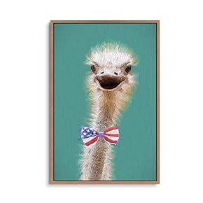 signwin Framed Canvas Wall Art Cute Alpaca Canvas...