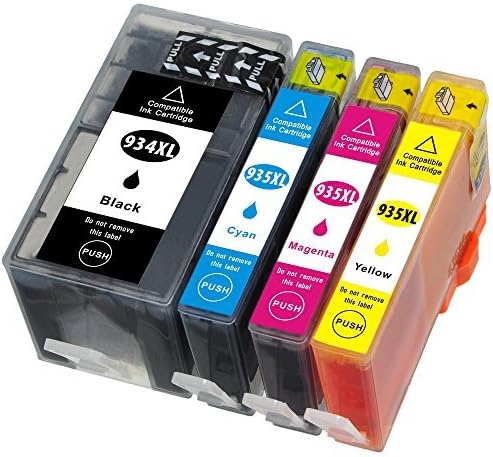 Kingway 1 Set Replacement for HP 934XL 935XL Ink Cartridge (Latest Version Chips) for HP OfficeJet Pro 6830 6230 6815 6835 6812 6820 Printer
