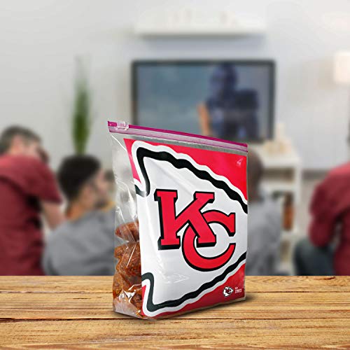 image for Ziploc Brand NFL Kansas City Chiefs Slider Gallon, 20 ct