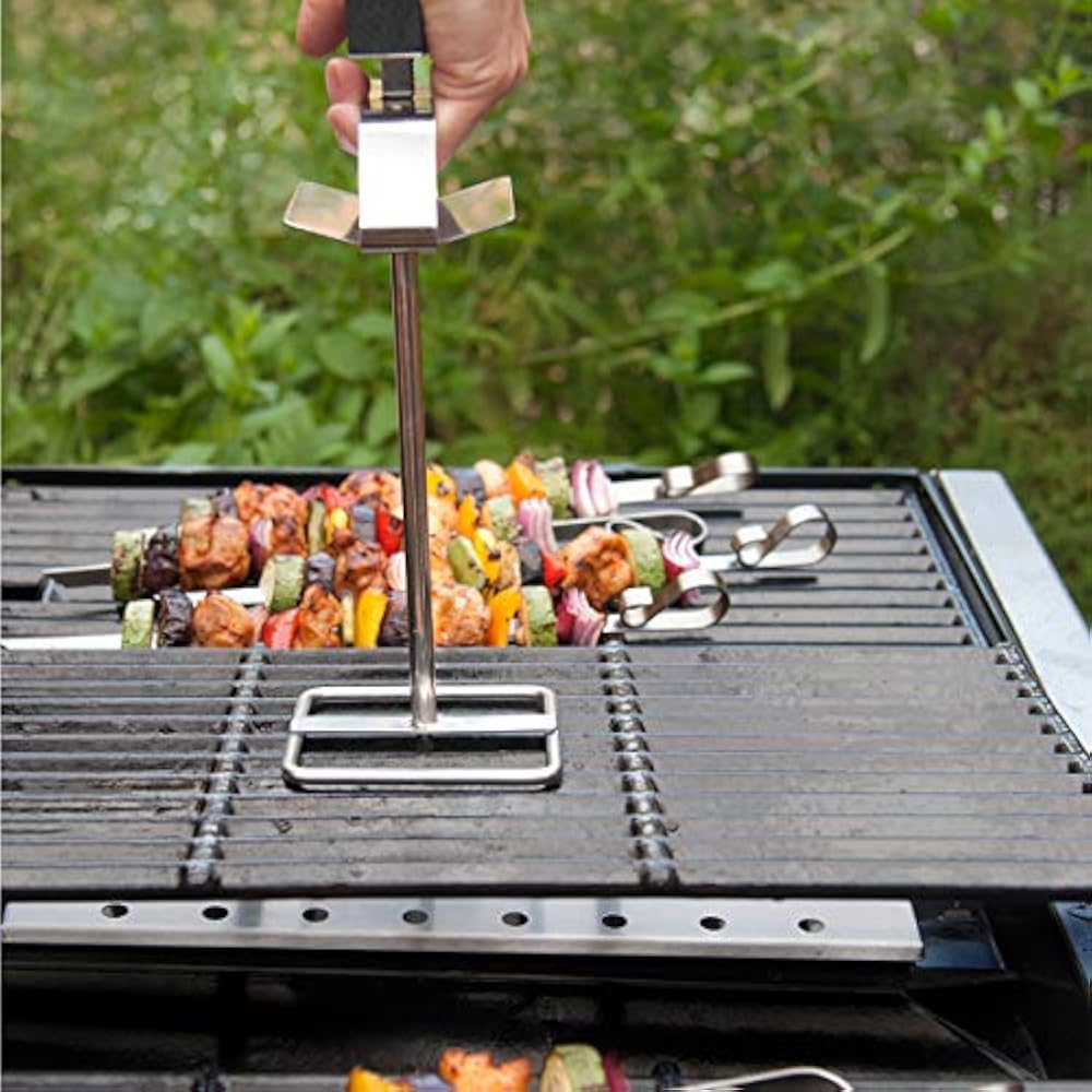 Charcoal Companion CC1089 Grill Grate Lifter, Steel Garden & Outdoor