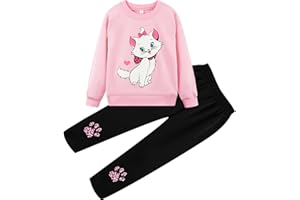 zarmfly Little Girls Outfits 2 Piece Toddler Long Sleeve Sweatshirt Leggings Pants Fall Winter Clothing Set 2-10 Years