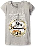 Star Wars' Girls T-Shirt, BB8 Heather Grey, Small-7