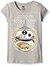 STAR WARS Big Girls BB-8 The Force Awakens Short Sleeve Tee, Heather Grey, Medium-8/10