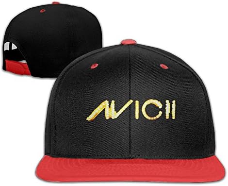 Avicii-Logo Unisex Flat Brim Baseball Hats 100% Cotton Adjustable Hip Hop Caps for Boys Girls