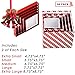 Christmas Nesting Gift Boxes Red and White Box With Glitter & Ribbon For Xmas Gifts and Holiday Party Decor Set of 10 Assorted Sizes of Extra Small, Small, Medium, Large and X-Large