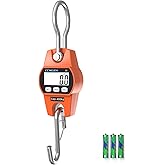Digital Hanging Scale 881 Lb 400 Kg Hanging Digital Scale, Handheld Mini Crane Scale with Hooks for Farm Hunting Fishing Outd
