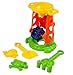 Double Sand Wheel Beach Toy Set for Kids, Loads of fun for your Children while Playing with Sand, At the Beach, or Even to Play in the Bathtub, Shovel, Rack and Shape Molds Included(5 Pc Set)