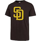 MLB Men's Imprint Match Team Color Primary Logo Word Mark T-Shirt (San Diego Padres Browns, XX-Large)
