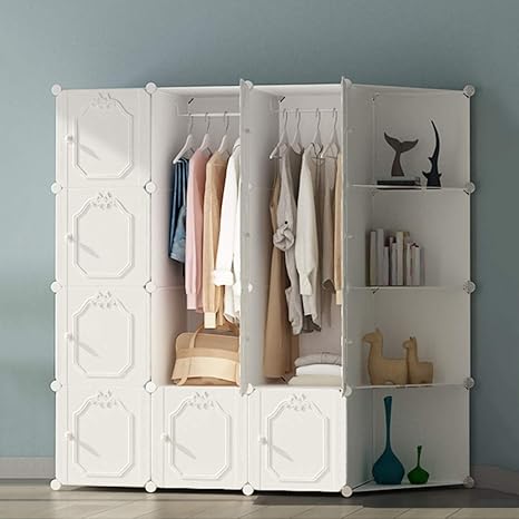 Amazon クローゼット 衣類収納ラック ラックオンラック ラック 収納棚 ワードローブ 収納ボックス 組立式 ハンガーラック 簡単組立 Diy収納 リビング 衣類 家具 服 防水 防塵 コミック 棚 大容量 おしゃれ カスタマイズ 耐久性 安定性 汚れに強い 収納力抜群 北欧