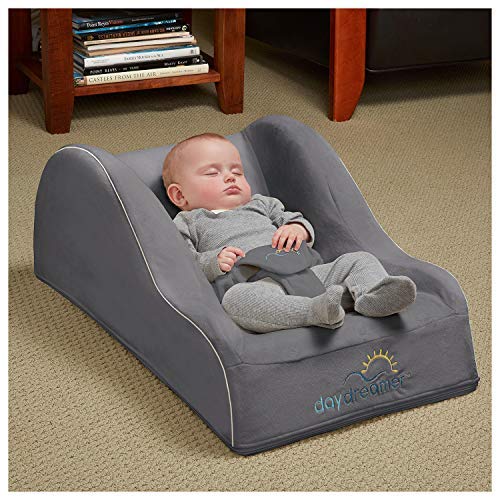 hiccapop Day Dreamer Baby Seat Lounger for Infants, Charcoal Gray