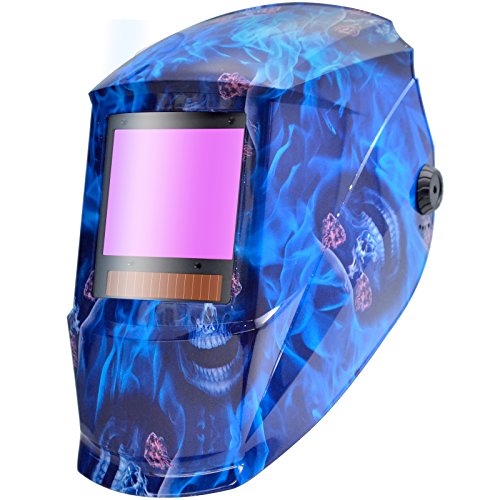 UPC 874392007905, Antra AH7-X90-6403 TOP Optical Class 1/1/1/1 Digital Controlled Solar Powered Auto Darkening Welding Helmet Wide Shade 4/5-9/9-13 With Grinding Feature Extra Lens CoversGreat for TIG, MIG, MMA, Plasma