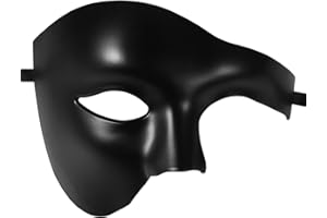 OIDEA Masquerade Mask for Men: Phantom Of The Opera Mask Plastic Costume Party Prom Ball Mardi Gras Venetian Half Face Mask