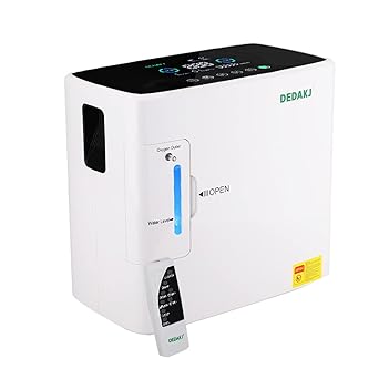 ORILEY DEDAKJ Portable Oxygen Concentrator Machine 1-6L/Min Constant O2 Supply & Monitoring for Home Use