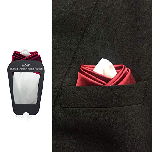 ekSel Pocket Square Holders For Men Suits Handkerchief Holder Organizer 3 Pieces