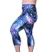 ZERDOCEAN Women's Plus Size Lightweight Printed Capri Leggings style-045 3X