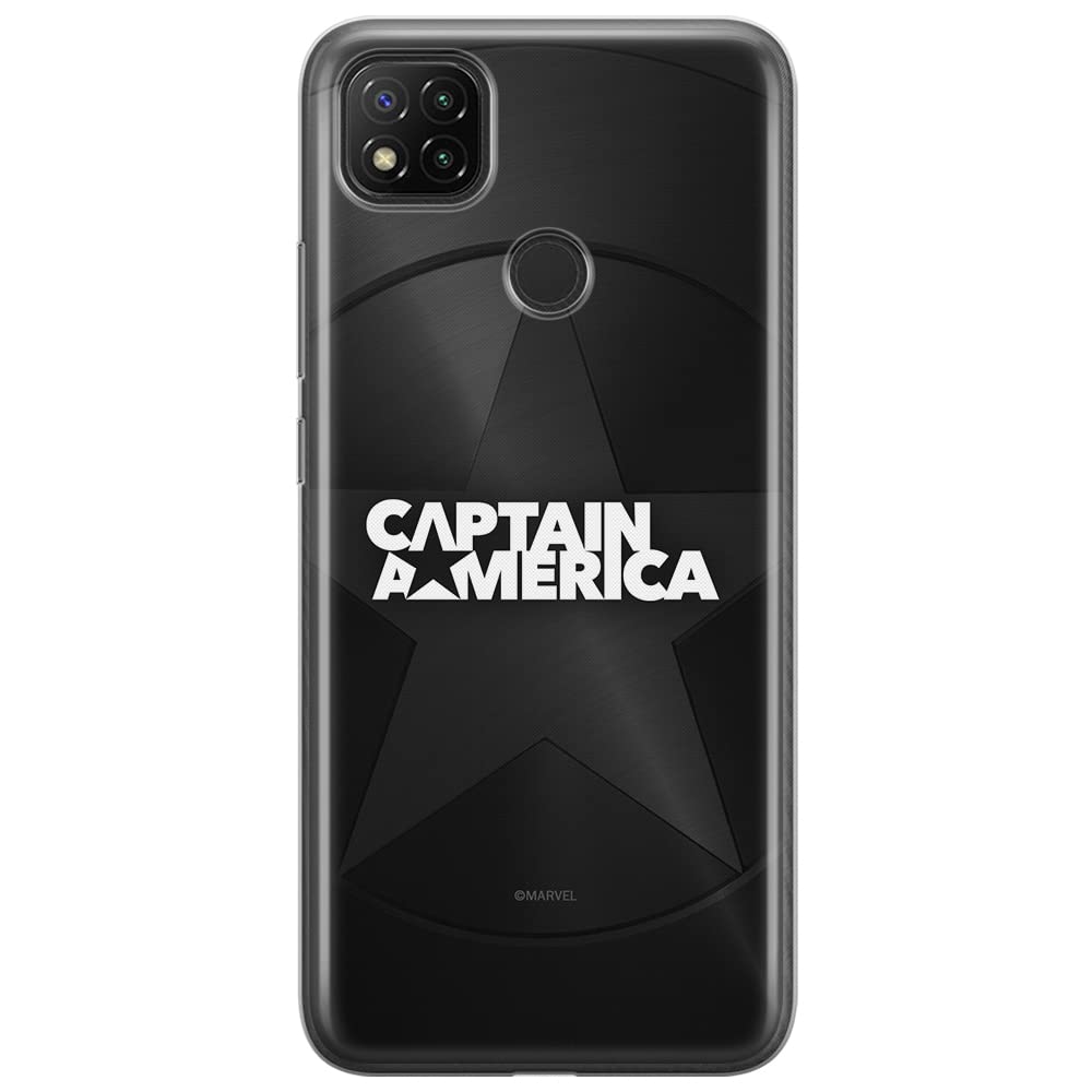 ERT GROUP mobile phone case for Xiaomi REDMI 9C original and officially Licensed Marvel pattern Captain America 024 optimally adapted to the shape of the mobile phone, case made of TPU