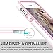iPhone 5S Case ,GOSHELL Apple iPhone SE Protective Case Soft Bumper Cases Shockproof Rubber Slim Case Cover Anti-scratch Shell Dual Color TPU Back Cover for iPhone 5 5S SE (White/Pink)