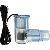 GAGALOR SS2 Condensate Float Switch Clear PVC Overflow Safety Level Sensor for HVAC Drain Pan with 3/4 Adaptor