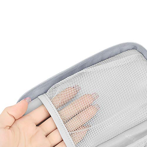 BUBM Digital Storage Bag Electronic Accessories Bag Hard Drive Organizers Earphone Cables USB Flash Drives Travel Case Power Bank Case (New Black) - Thumbnail 5