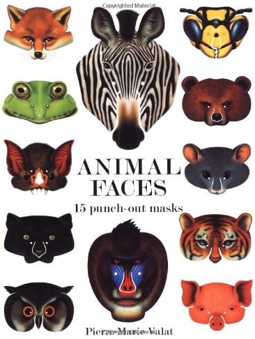 Animal Faces: 15 Punch-Out Animal Masks