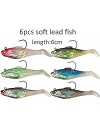 JSHANMEI Kit de señuelos de pesca Spinners de plástico para cebo de natación, cebos de crankbaits de nieve, variedad, kit de palanca de trucha giratoria, salmón, cucharas, Walleye, varios señuelos de metal duro, cebos Spinner