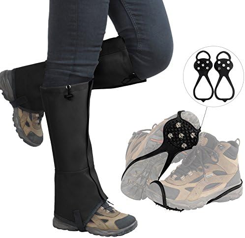 Waterproof Leg Gaiters Dust-Proof Boot Gaiters For Outdoor Backpacking Hiking Climbing Walking Hunting Biking Trimming