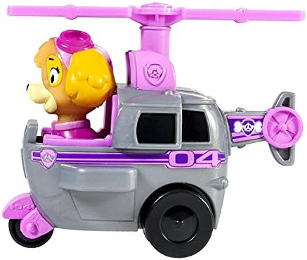 Mini Vehicle and Figure of Paw Patrol with Real Working Wheels, Greate Gift for Kids (skye) …