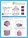 GreEco Princess Castle Tent, Play Tent, Fairy Castle Tent,Carrybag, Blue