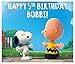 Snoopy Peanuts Charlie Brown Birthday Banner Personalized Custom Party Decoration