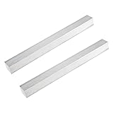 MECCANIXITY 2 Pcs Square Aluminum Flat Bar, 1