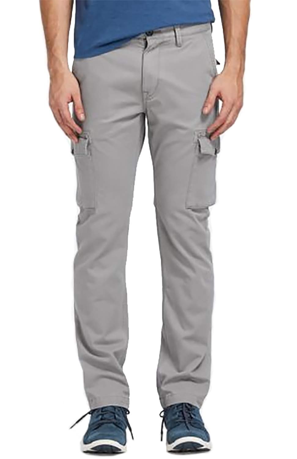 Timberland Men's Squam Lake Steel Grey Cargo Pants (32X32, Straight Fit
