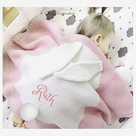 monogrammed baby blankets amazon