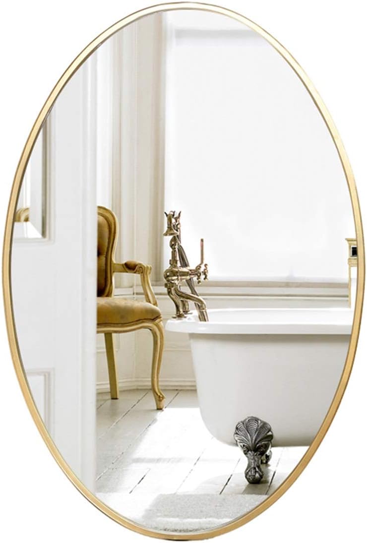 Espejos Decorativos de Pared ovalados, Espejos de baño de Vidrio de