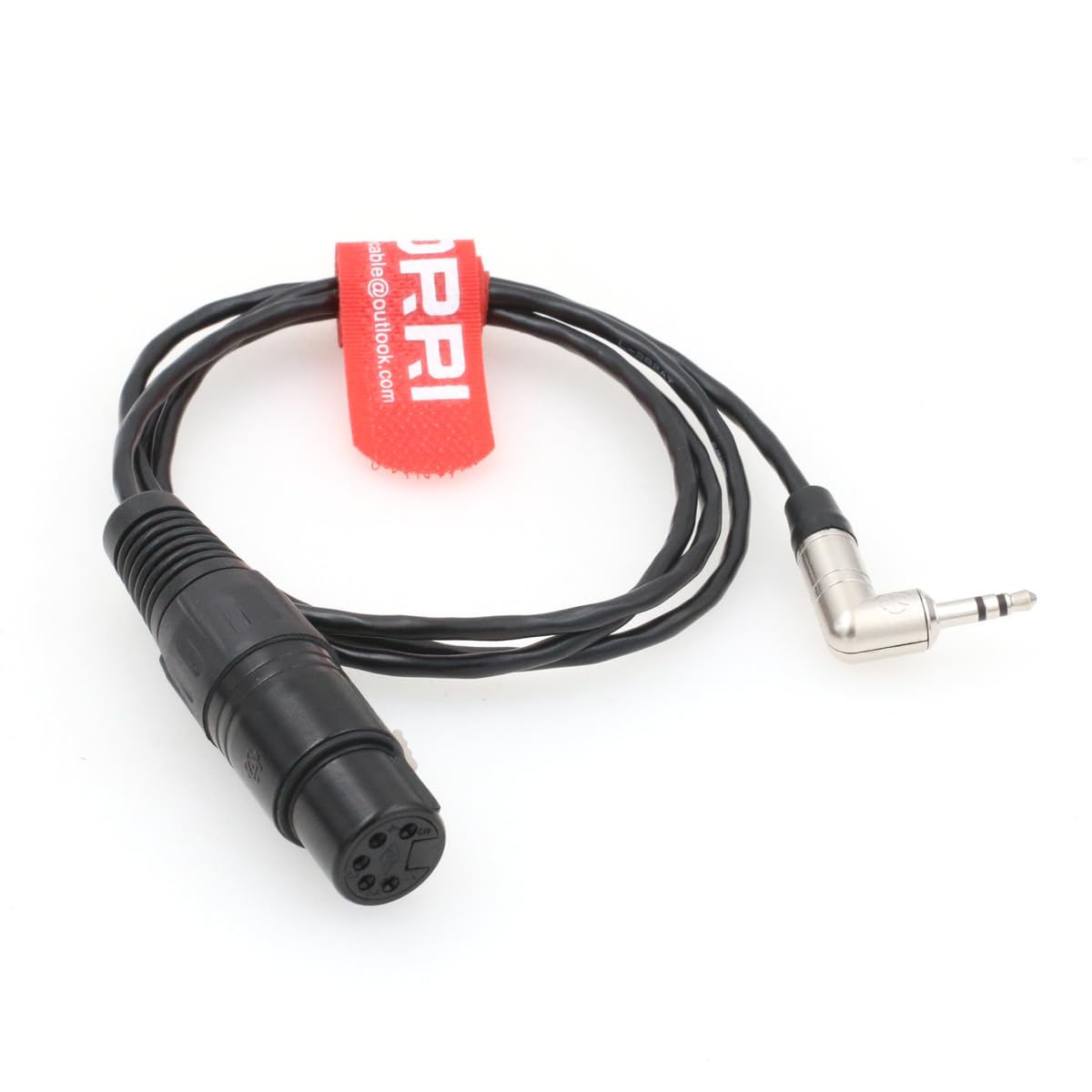 DRRI XLR 5 pin Female to 1/8" (3.5mm) Microphone Cable for Sony PCM-D50