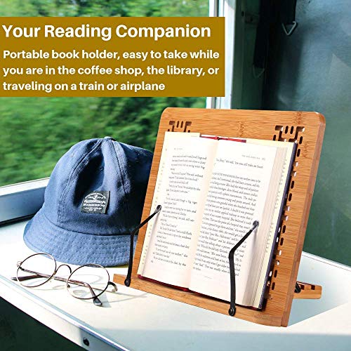 Vencetmat Adjustable Foldable Music & Book & Cook & Tablet Stand, Reading Rest holder Retro Hollow Elegant Pattern - Thumbnail 6