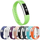 Vancle Fitbit Alta Bands, Newest Adjustable Replacement Bands for Fitbit Alta/ Fitbit Alta band/ Fitbit Alta Bands (with Metal Clasp,No Tracker)(Green,Small)