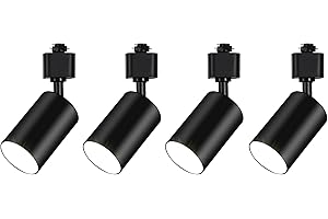 Adtixili GU10 Track Lighting Heads for H Track – H Type LED Track Light Heads, MR16 GU10 Socket Adapter, Adjustable Direction