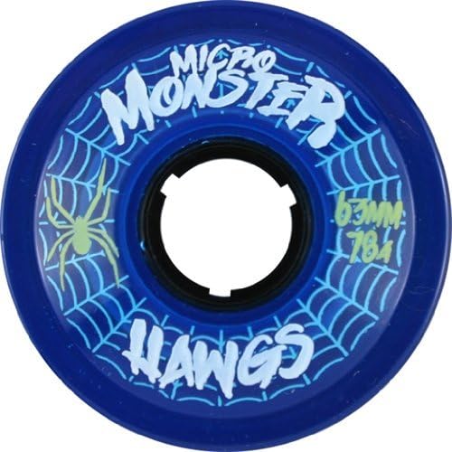 Hawgs Wheels Micro Monster Blue Skateboard Wheels - 63mm 78a (Set of 4)
