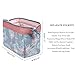 Makeup Bag/Travel Cosmetic Bags/Brush Pouch Toiletry Kit Fashion Women Jewelry Organizer with Zipper Flamingo Make-up Carry Case Pencil Holder Portable Cube Purse (Light Blue)