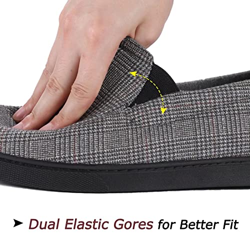 Zizor Men's Lightweight House Slipper with Memory Foam, Cozy Closed Back Bedroom Slipper for