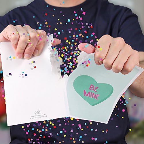 Be Mine Valentine Prank Card With Glitter - Kissing Noises 3+ Hours Later