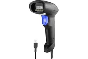 NetumScan USB 1D Barcode Scanner, Handheld Wired CCD Barcode Reader Supports Screen Scan UPC Bar Code Reader for Warehouse, Library, Supermarket