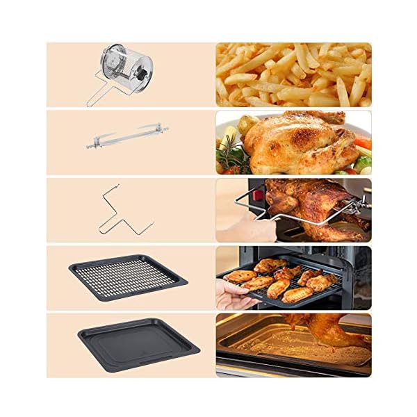Uten-Automatic-Multifunctional-Air-Fryer-Oven-Smart-Tabletop-Oven-10L-1500W-Hot-Air-Oven-with-12-Programs-with-LED-Touch-Screen-Temperature-and-Control-for-Baking Air Fryer Oven, Uten 10L Digital Air Fryers Oven, Smart Tabletop Oven with 12 Preset Menus, LED Touch Screen Temperature…