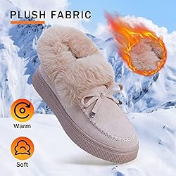 TINSTREE Winter Flat Boots Warm Durable Shoes