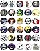 Unbranded 30 Edible Cake IMAGE-30 Nightmare Before Christmas Cupcake Toppers