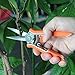 2 Pack Professional Hand Pruning Shears with Sawtooth for Garden Tree Triming -6.7 inch