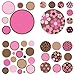 Brewster WPD94573 Pink Brown Gone Dotty MiniPops, 13-Inch x 13-Inch