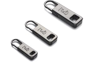 Zpsolution Zipper Tab Replacement - 3 Size More Suitable for Luggage Suitcases Jackets Coats Sweaters Purse Backpacks Handbags Boots Shoes Zipper Pulls Repair
